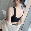 Women's Sexy Lace Wrapped Chest  Push Up Bra Top Beautiful Back Underwear Tube Top Wear Anti-glare Sports Underwear No Steel Ring Gather Chest