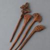 Exquisite Wooden Hair Sticks Women's Ginkgo Leaves Butterfly Lotus Seedpod Chinese Hairpin Long Hair Hanfu Headwear