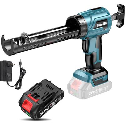 SEESII Elektrikli Mastik Tabancası Kablosuz Çimento Cam Yapıştırıcı Mastik Mühürleyici Alet Doldurma Mühürleme İçin Kablosuz Cam Yapıştırıcı Tabancası