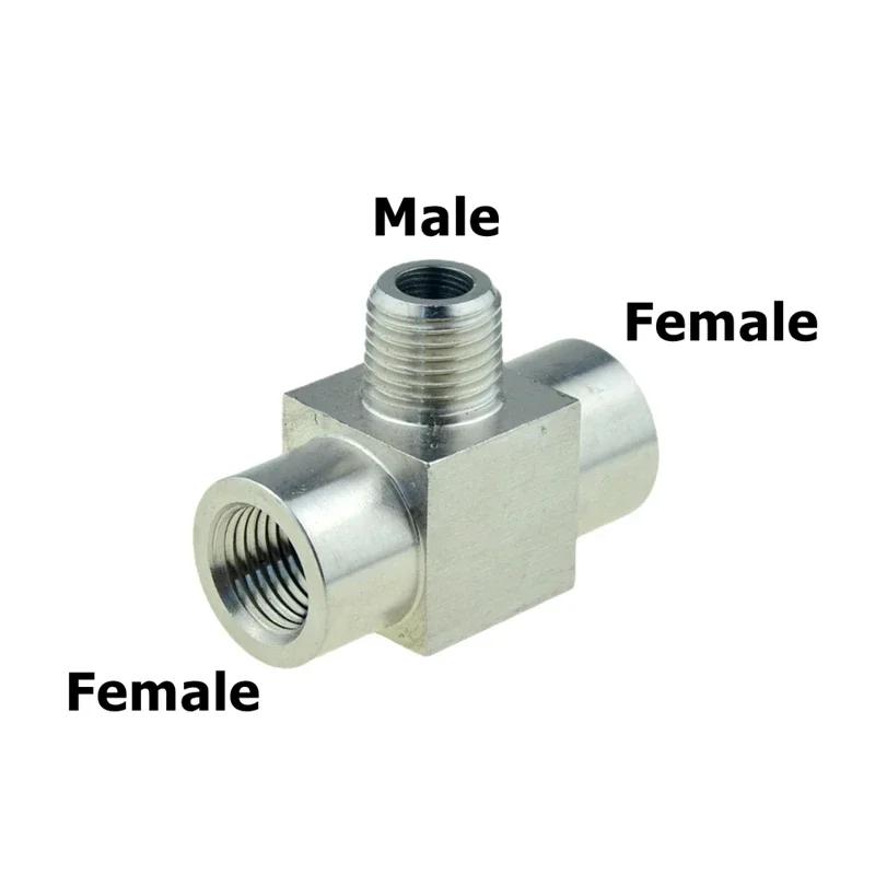 304 Stainless Steel Pipe Fitting Tee Elbow 4 Way 1/8 1/4 3/8 1/2 Female Male Thread High Pressure Air Adapter Coupler Connector