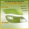 For Skoda Octavia 2010 2011 2012 2013 2014 Auto Car Front Headlight Glass Headlamp Transparent Lampshade Lamp Shell Lens Cover