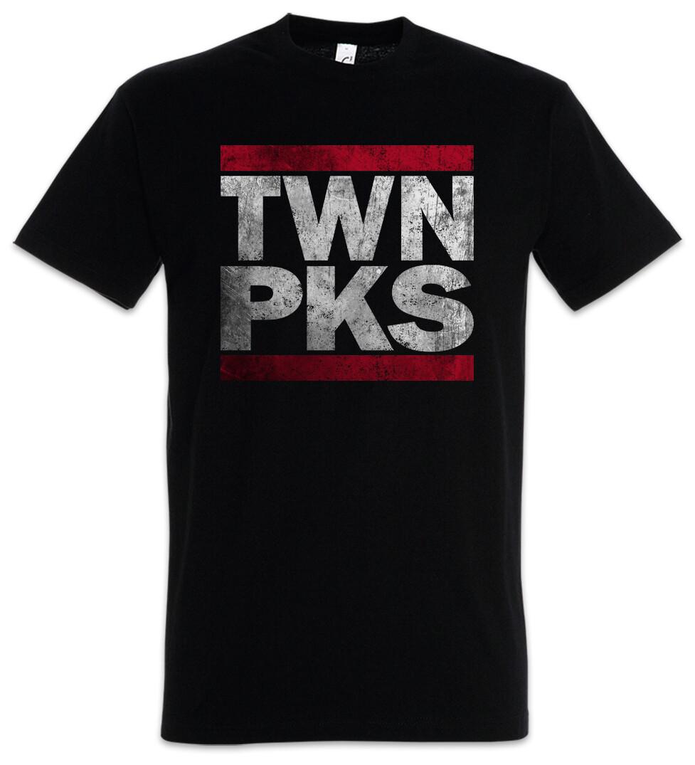 Twn Pks Mens T-Shirt Mens Womens Tees Top Twin Film TV Series DMC Series Peaks Letters Run Fire Walk 3XL