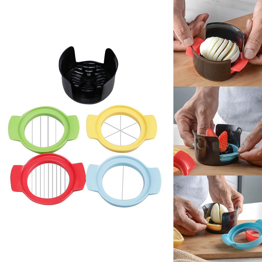 ABS Fruit Peeler Eggs Cutter Easy Use Multifunctional Slicers For Kitchen With Base