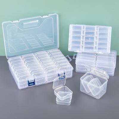 PP Storage Box Mini Transparent Plastic Case Container Square Rectangle Packaging Box For Jewellry Beads Small Items