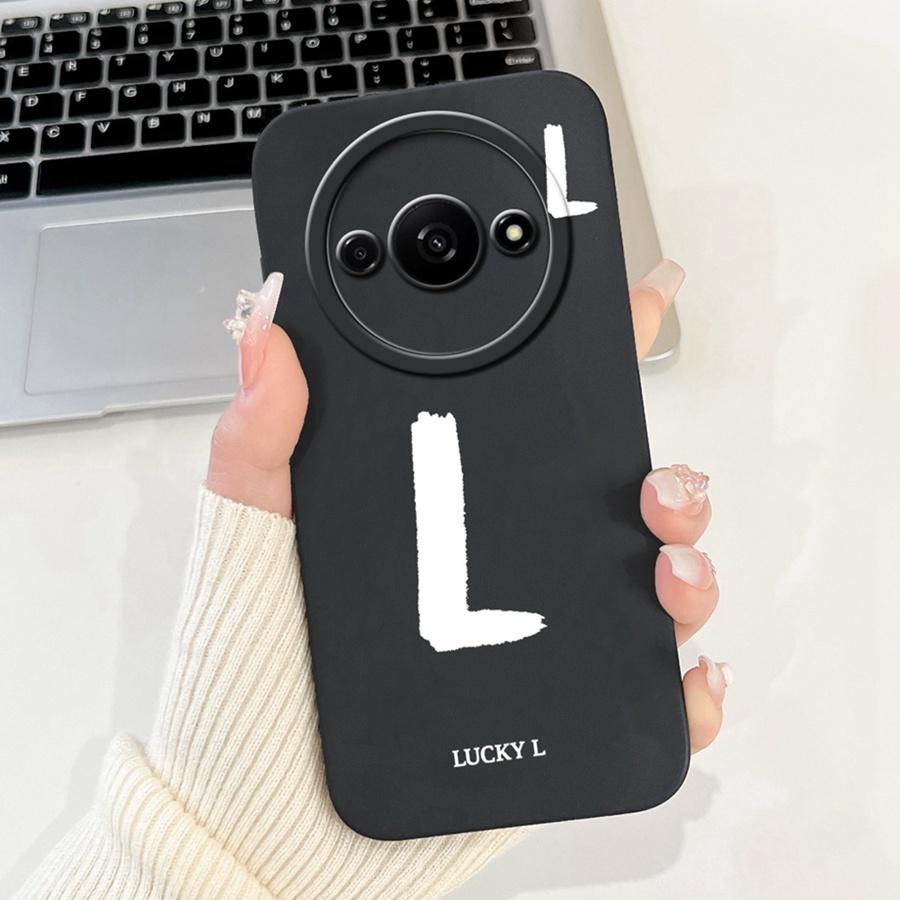 For Xiaomi Redmi A3 Back Cover Popular Letter Protector Soft Silicone Phone Cases For RedmiA3 A 3 4G Xiaomi Poco C61 Funda