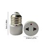 E26/E27 Bulb Base Screw Adapter EU/US Prong Outlet Plug Converter Polarized Light Bulb Socket Adapter Fit for 2/3 Prong Convert