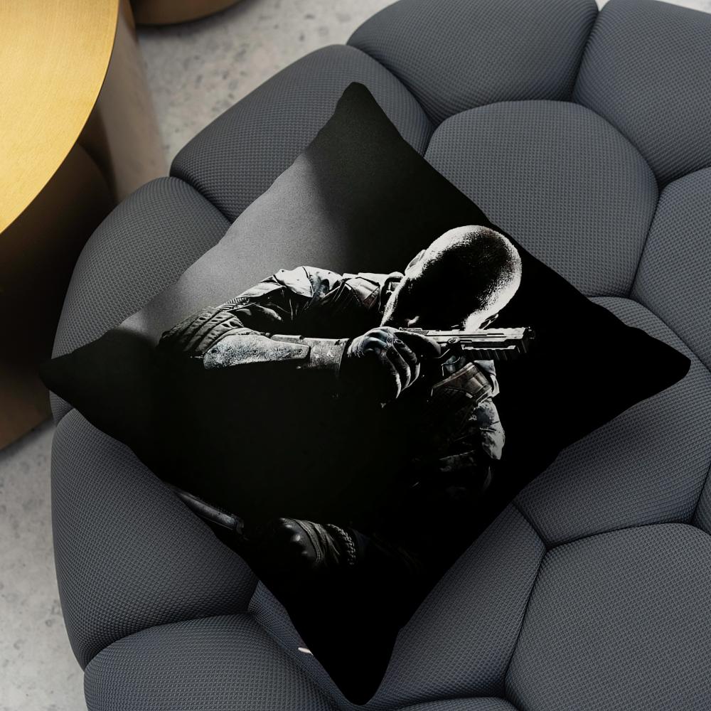 D-Duty-s Black Ops Cushion Cover 2-in-1 Reversible Plush Pillow Cover | Car/Sofa/Bed | Perfect Gift