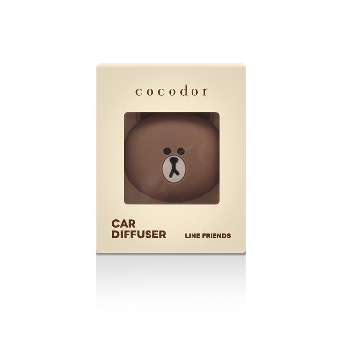 Line Friends Brown Car Clip Air Freshener (White Musk)