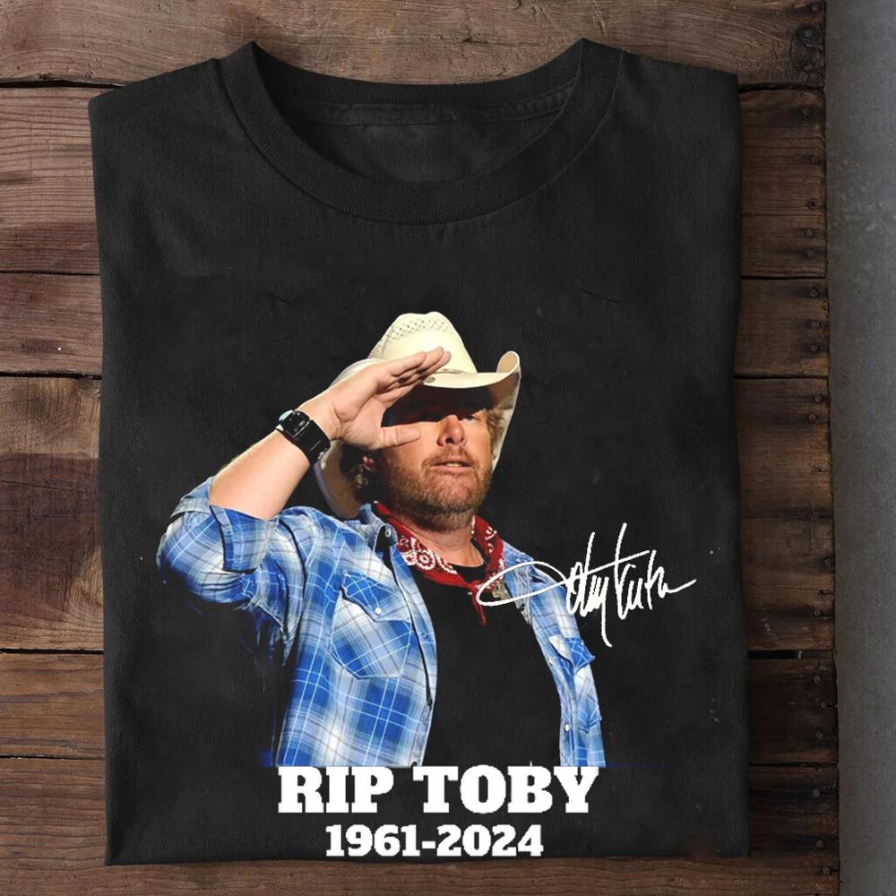 RIP Toby Keith Signature 1961-2024 Black All Size Unisex Shirt FA2001 Unisex T-Shirt XXXXL