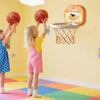 Cartoon Animal Toddler Basketball Hoop Foldable Kids Basketball Set School Environment