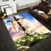 Crucifix with Draped Cloth Scenery Non-slip Rug Suitable for Living Room and Bedroom Sofas