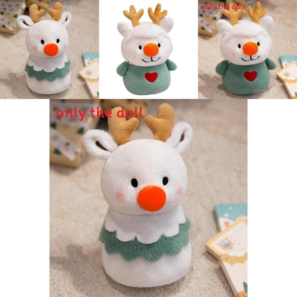 Christmas Series Clown Plush Toy Santa Reindeer Stuffed Doll For Holiday Decor