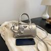 Printed Handbag Boston Bag Women's  New Korean Fashion Versatile Crossbody Bag Premium Pillow Bag