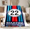Martini Racing Team Soft and Comfortable Flannel Suitable for Sofas Living Rooms Outdoor Camping Travel and Also Makes a Great Anniversary Gif
