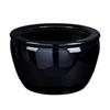 Large Black Gold Glazed Ceramic Pot for Flowers, Fortune Trees, or Lotus