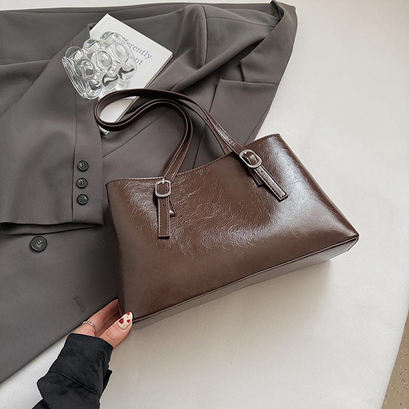 Commuter bag women's work fashion summer new shoulder bag women's double-layer large-capacity tote bag women