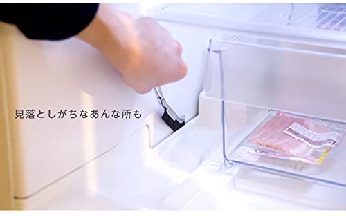 PROIDEA Otsu Style Cleaning Brush J (Set of 3), Black, W1.8 x D23.5 x H5.0cm