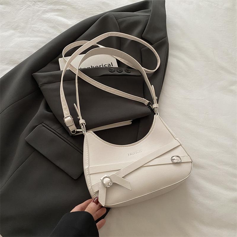 Foreign Style Versatile Underarm Small Bag Women's 2025 New Fashion Versatile Shoulder Bag Niche Design Commuter Crescent Bag