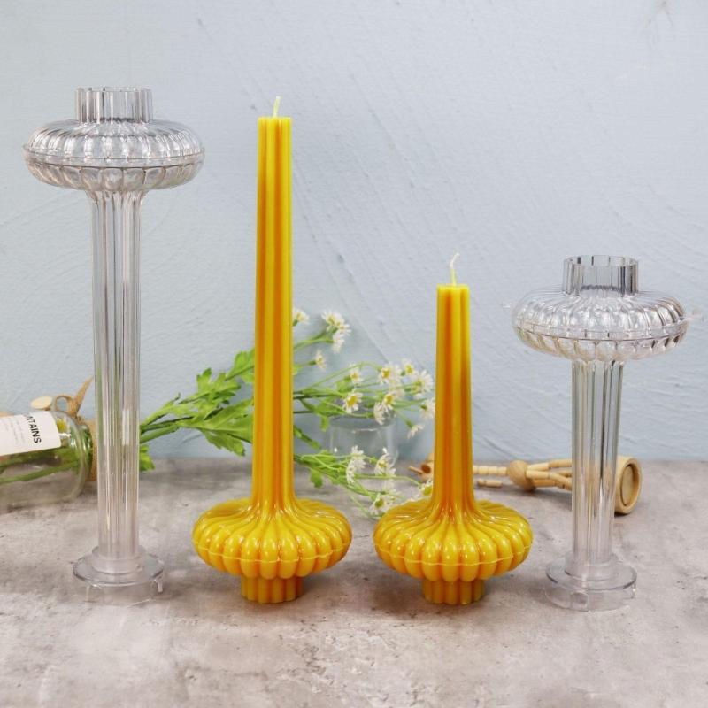 Long Rack Vase Rod Candle Mold for Candle Making DIY Plastic Soap Mould for Christmas Wedding Dinner Home Handmade Molds