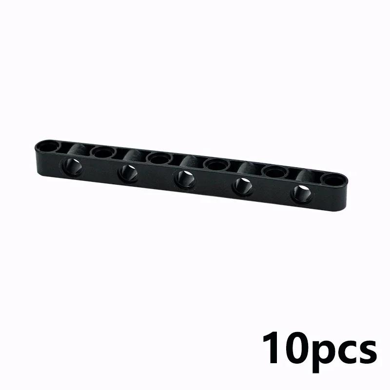 10Pcs MOC Holes Building Blocks Liftarm 1x11 Holes Thick Beam Arm Open Center Bricks Parts EV3 Compatible DIY Kid Toys