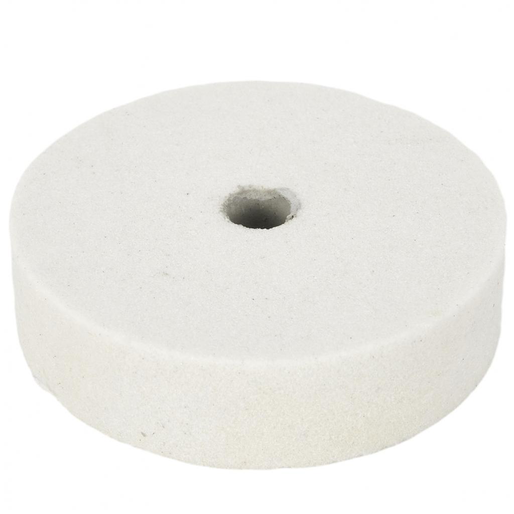 1 Pcs Polishing Wheel 10mm Hole Ceramic Yellow/White/Gray