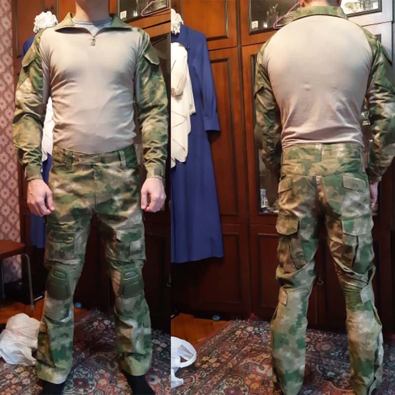 Multicam Camouflage Military Pants Wear Resistant Hiking Pants Paintball Cargo Pant With Knee Pads New