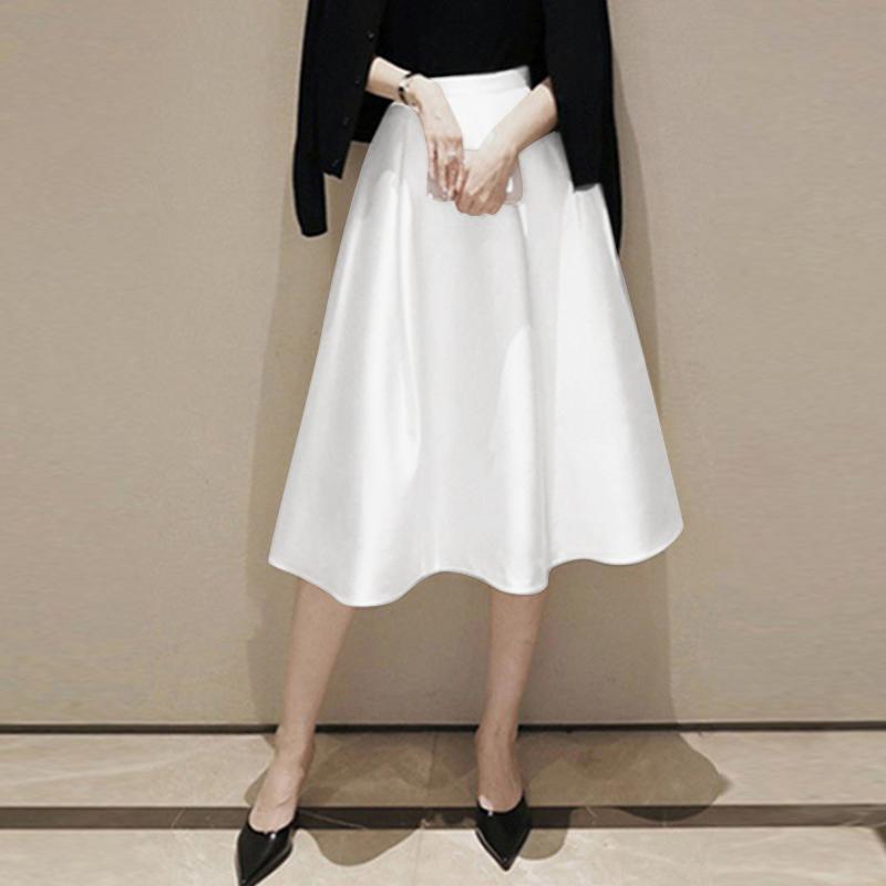 

ZANZEA Женские повседневные однотонные свободные летние юбки 3XL