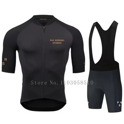 Nuovo Set Maglia da Ciclismo PRO Estate Manica Corta Traspirante Nero Abbigliamento da Ciclismo MTB Uniforme Suit