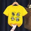 Cat Coffee Pure Cotton Trendy Summer Kids Short Sleeved Tshirt BoyGirl Original Mocha Latte Cat Three Flowers Fun Cat Tees
