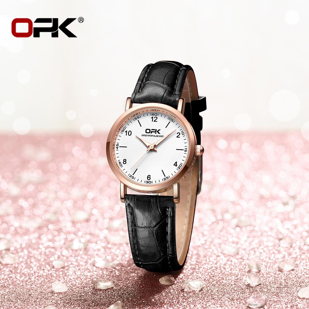 OPK brand three-pin leisure waterproof ladies quartz watch 8613