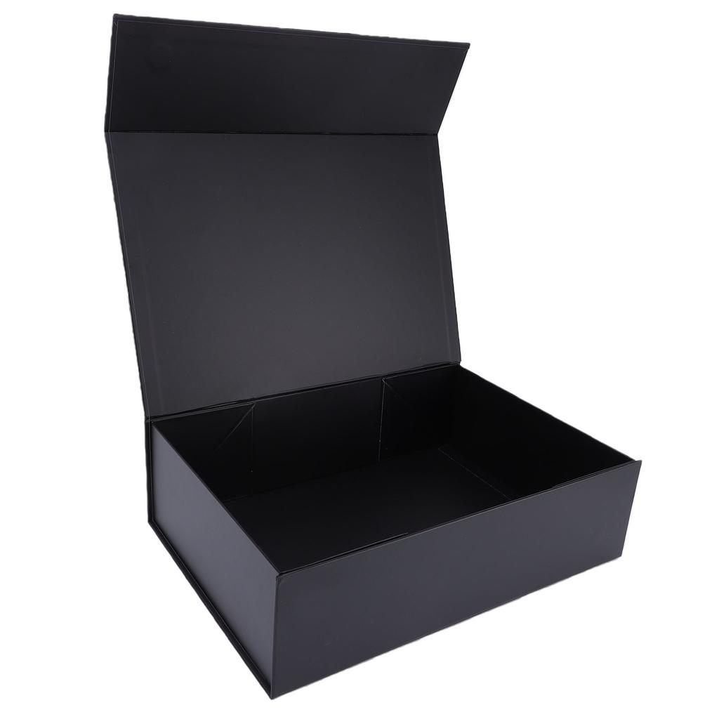 Gift Box Flip Open with Magnet Lid for Presents Packaging Valentine Day Mother Day Birthday Proposal Large Black with