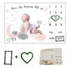 Newborn Blanket Photo Pro 75x100cm Baby Souvenirs Monthly Milestone Blanket Shoots Backdrop Cloth Calendar Newborn Photography