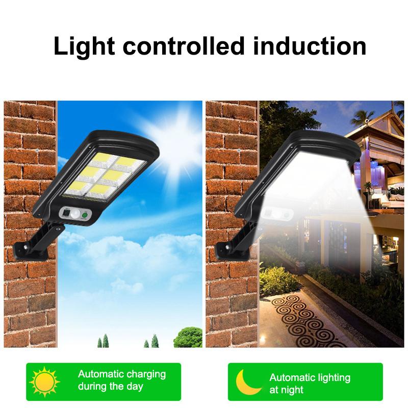Solar Powered Motion Sensor Light Outdoor Waterproof Courtyard Light Security Light with Remote