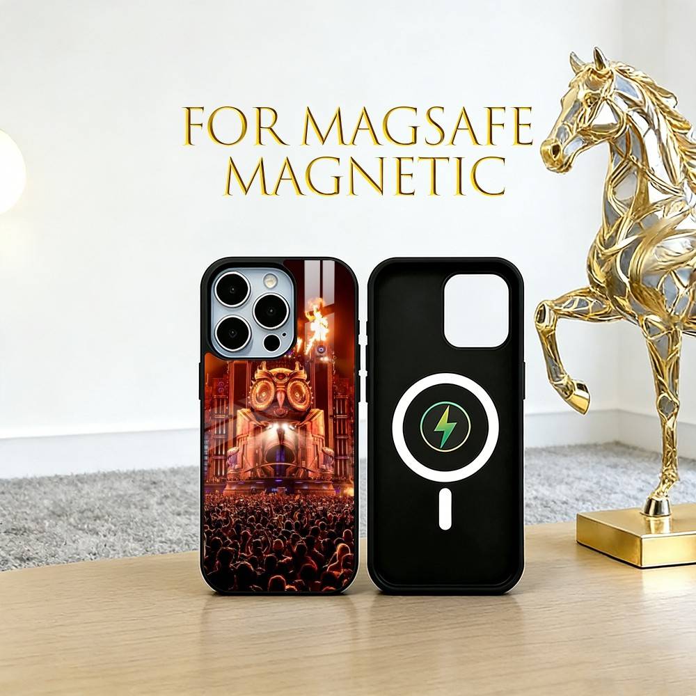 Music Festival Phone Case For iPhone17,16,15,14,13,12,11 Plus,Pro Magnetic For Magsafe Wireless Charging