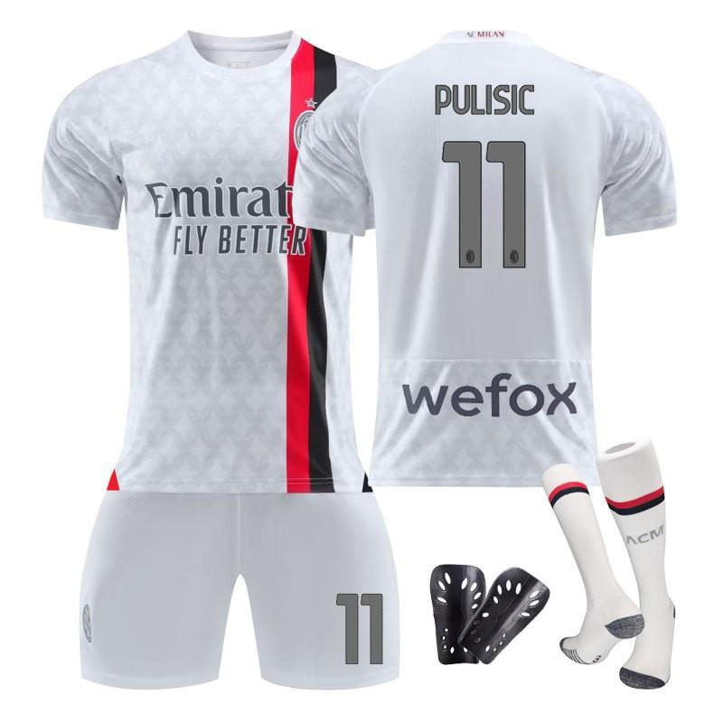 AC Milan Jerseys 2324 Away Children Students Adults Sports Group Purchase Men's Women's Suits Football Uniforms Stars