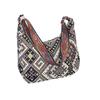 Women Ethnic Crossbody Bag Canvas Shoulder Bag with Adjustable Strap Multicolor Hobo