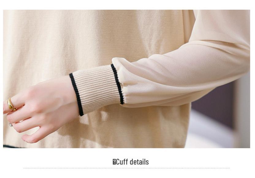2026 Spring Elegant Knit Base Layer Top for Mature Women, Chic Casual Wear for 40s and Up, Ideal for Spring and Autumn