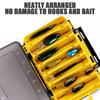 1PC 12 Compartments Fishing Tackle Organizer With 2 Buckle Plastic Clear Storage Case Double Sided Fishing Lure Boxes