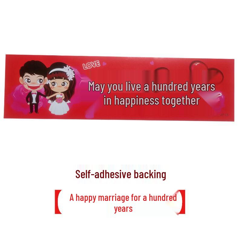 

Wedding Car Decorative Self-Adhesive Plate Sticker