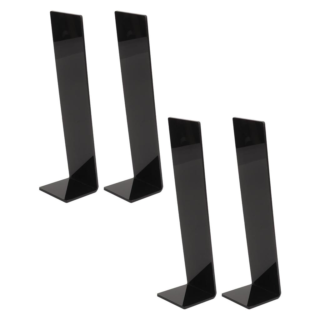 4 Stück Acryl Haarband Präsentationsständer Haarspange Haarspange Schmuck Präsentationshalter für Geschäft Schwarz