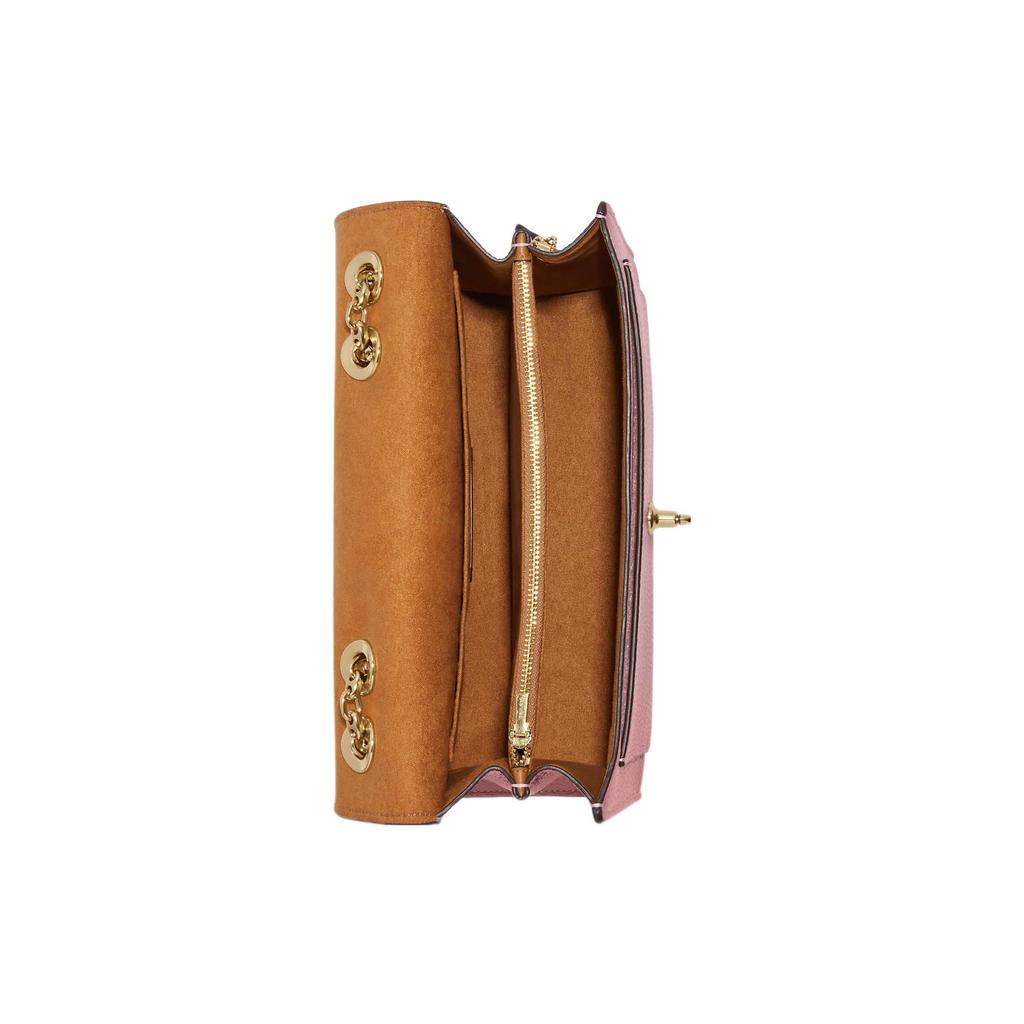 New COACH Lane Leather Portable Crossbody Bag Shoulder Bag Large Size Women's Pink C8206-IMOUS