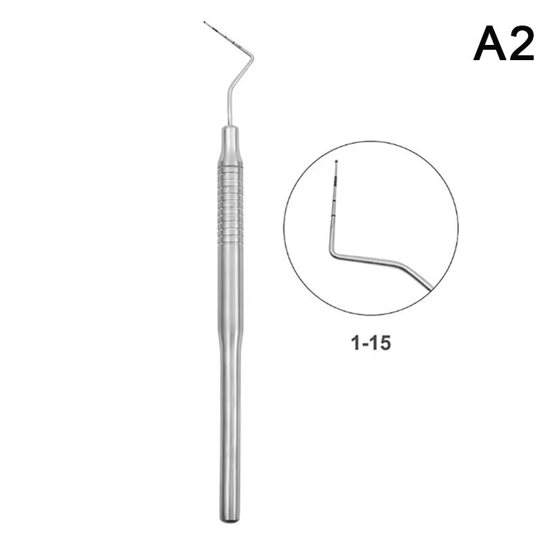 Zahnärztliches Edelstahl Parodontalsonde Mit Kürette 1-10 1-15 Explorer Sonde Instrument Werkzeug Zähne Reinigen Hygiene Werkzeuge