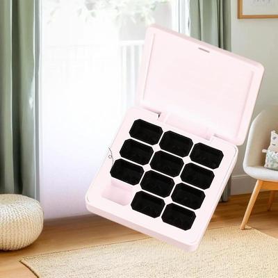4/6/9/12-Grid Magnetic Nail Art Box – Empty Container for UV Gel Polish, Ombre, and DIY Manicure Gels