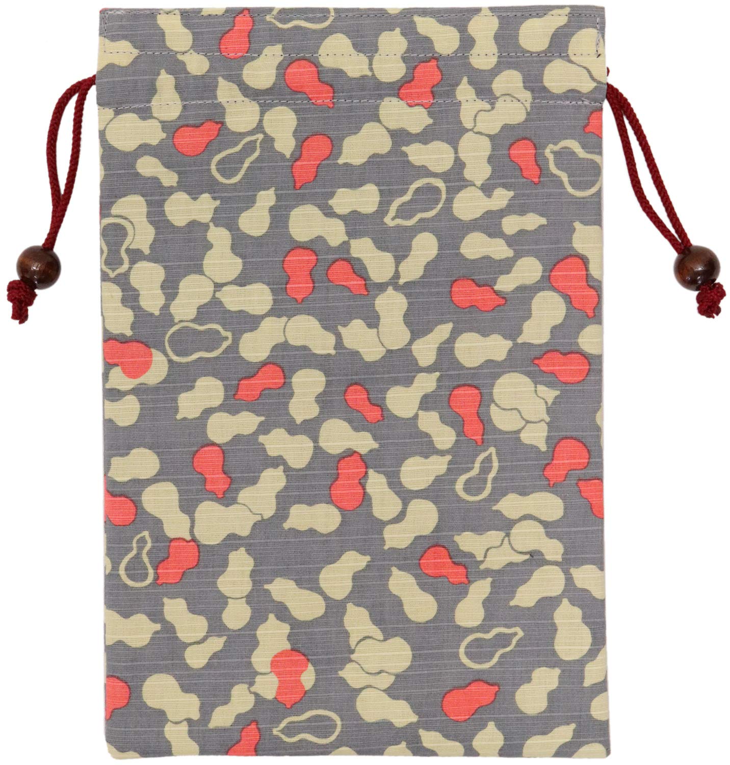 

Kyosuke Сделано в Японии Чехол-мешок на шнурке для Госюинтё Печать 18 x Японская тыква Серый (Книга Храма), 26.5см, Узор, серый