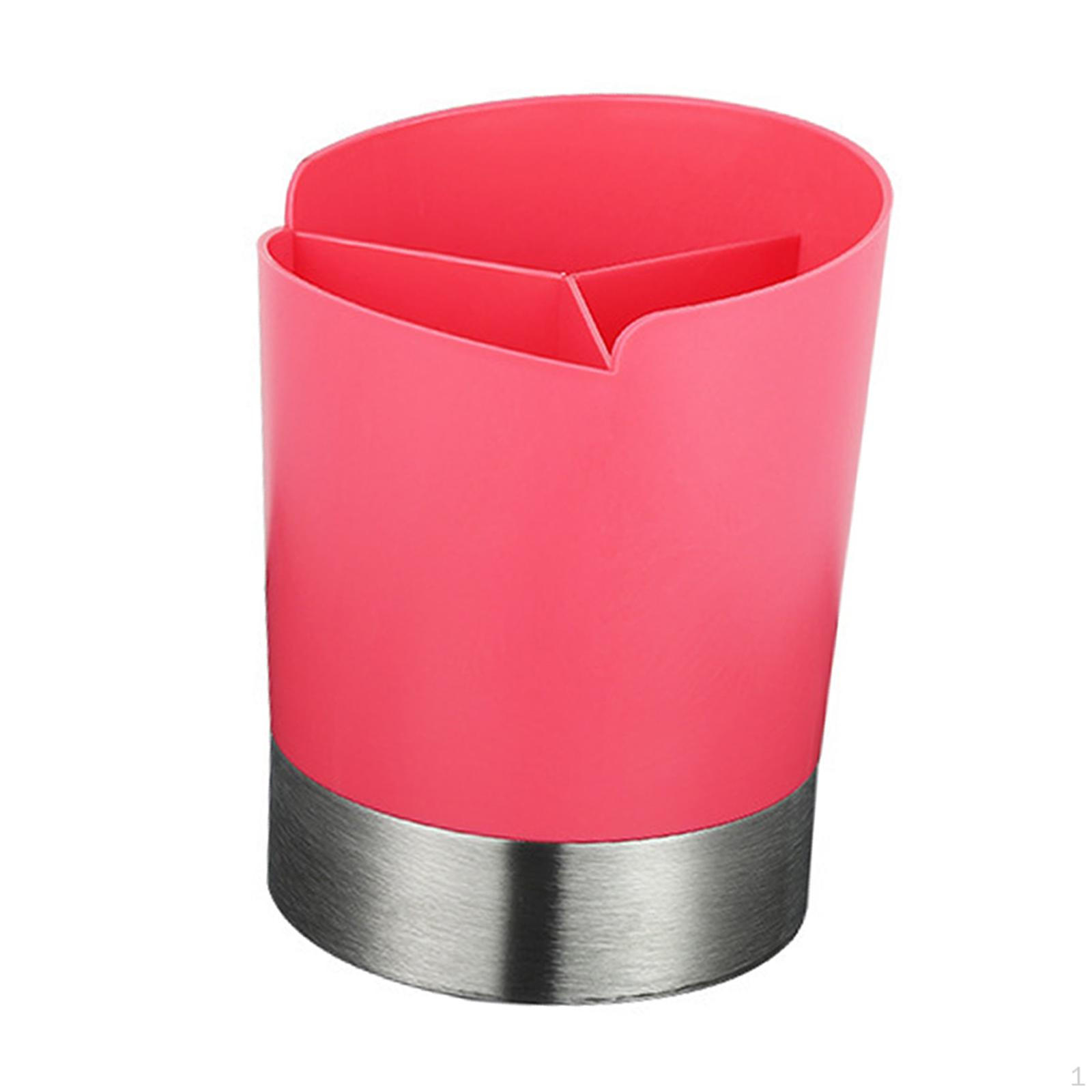 

Holder Coffee Stirrers 3 Grid Stainless Steel Base Storage Dispenser Kitchen Utensil розовый