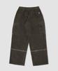 CAMEL WORK Wide Corduroy Cut Cargo Pants (Green)