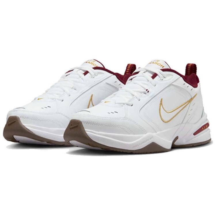 Nike Air Monarch 4 Anti Slip Wear Resistant Low Top Casual Shoes Unisex White
