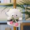 Animal Soft Plush Lamb Ornament With Polyester Filling For Backpack Accessory