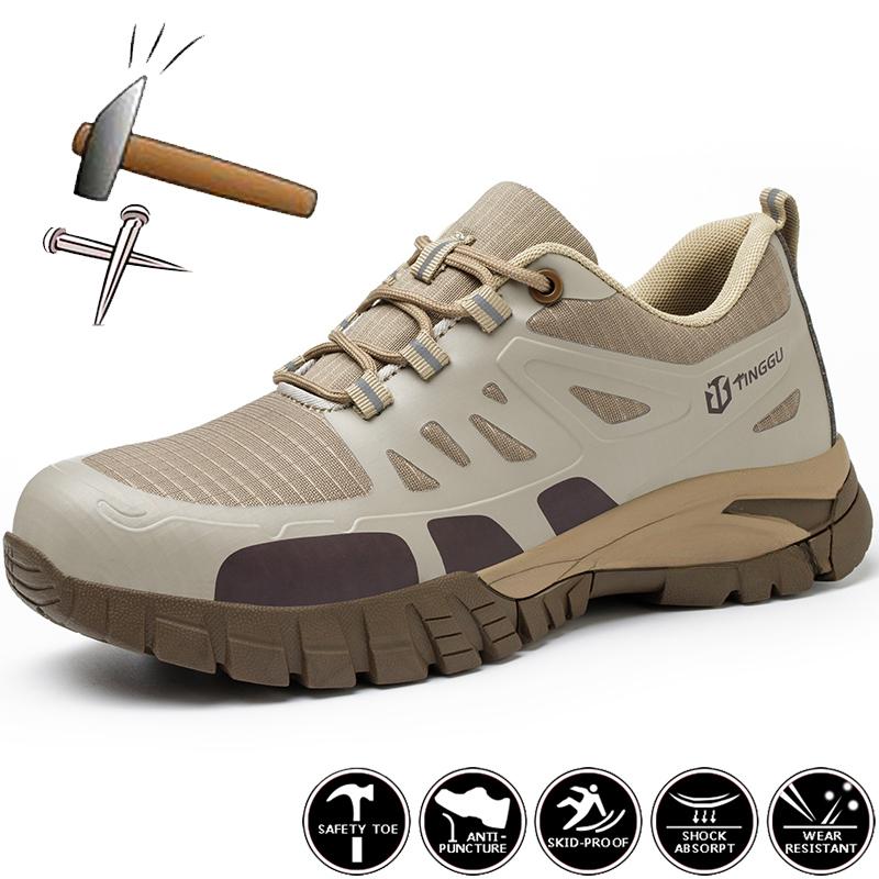 Indestructible Work Sneakers Men Insulation Work Shoes 6KV Plastic Toe Work Safety Boots Anti-Smash Protective Safety Shoes Men
