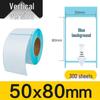 100x100x150mm Třínásobně odolný samolepicí termální papír na etikety pro tisk čárových kódů